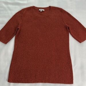 Madewell lightweight metallic sweater